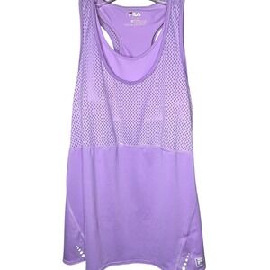 Fila Sport Women- Medium- Lavender Mesh Racerback‎ Athletic Tank Top